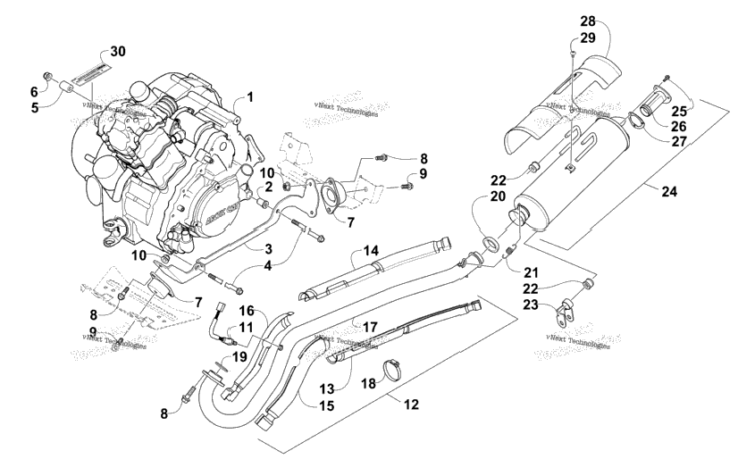 Engine And Exhaust