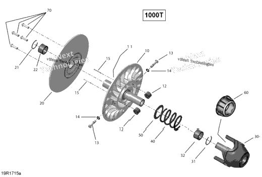 Transmission, Driven Pulley - Turbo