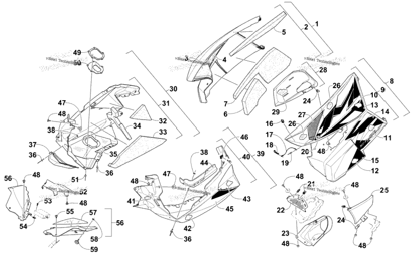 Skid Plate And Side Panel Assembly