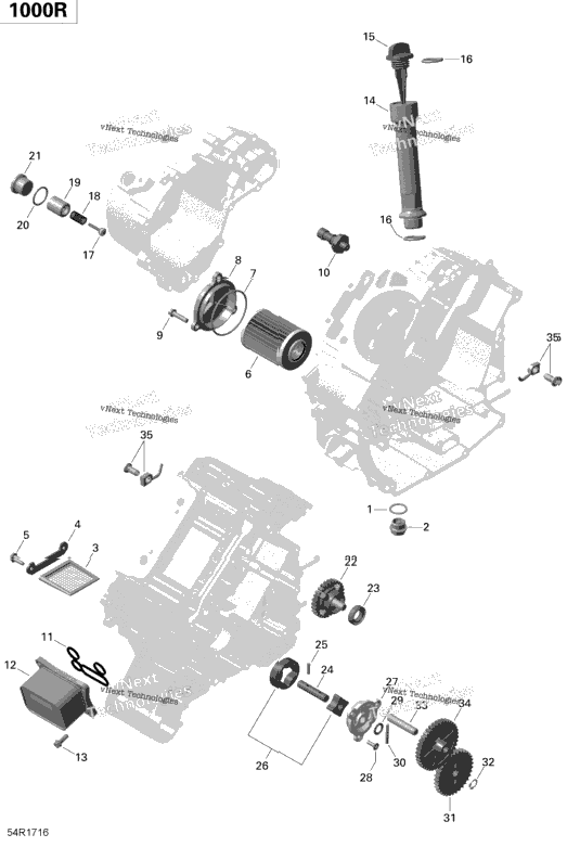Engine Lubrication - 1000R