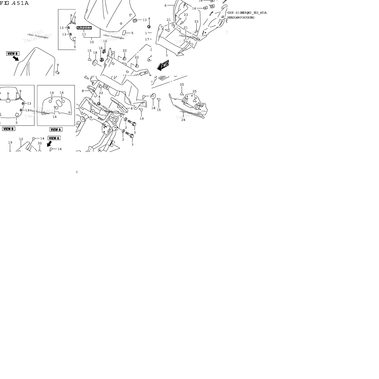 Headlamp Housing