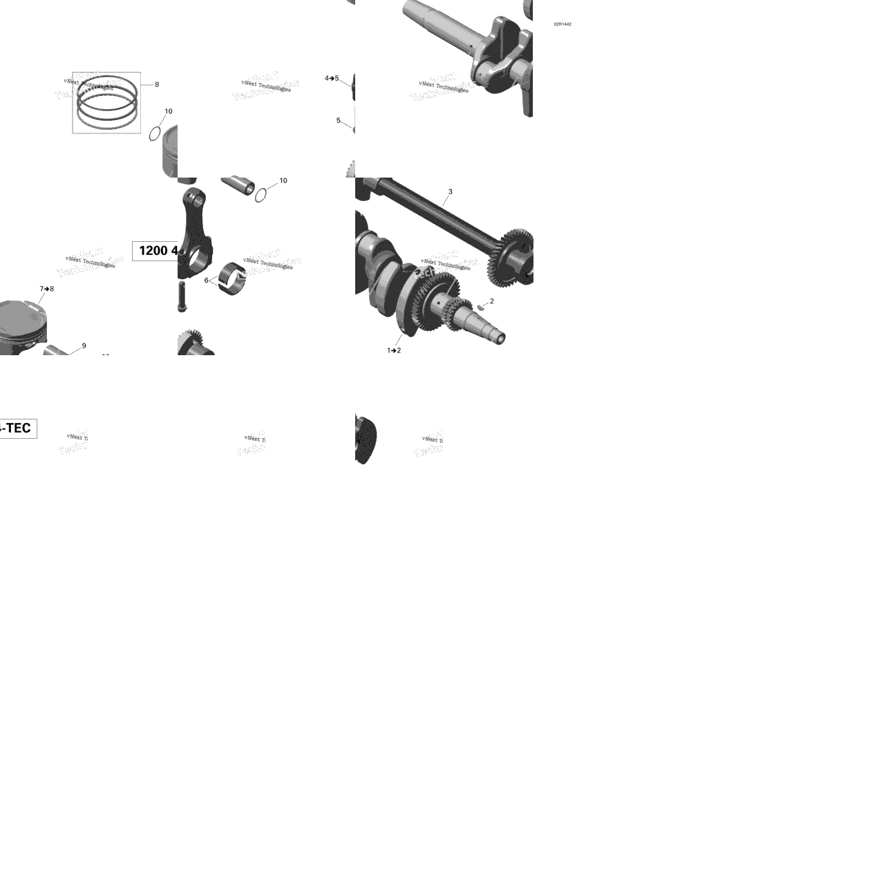 Crankshaft, Pistons And Balance Shaft