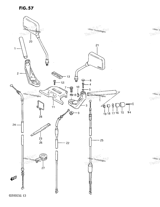 Handlebar (Gs550es3/Ese/Esf/Esg)