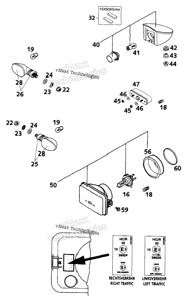 Flasher, Rear - Head Light