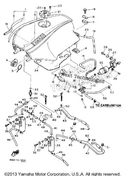 Fuel Tank California Model Only