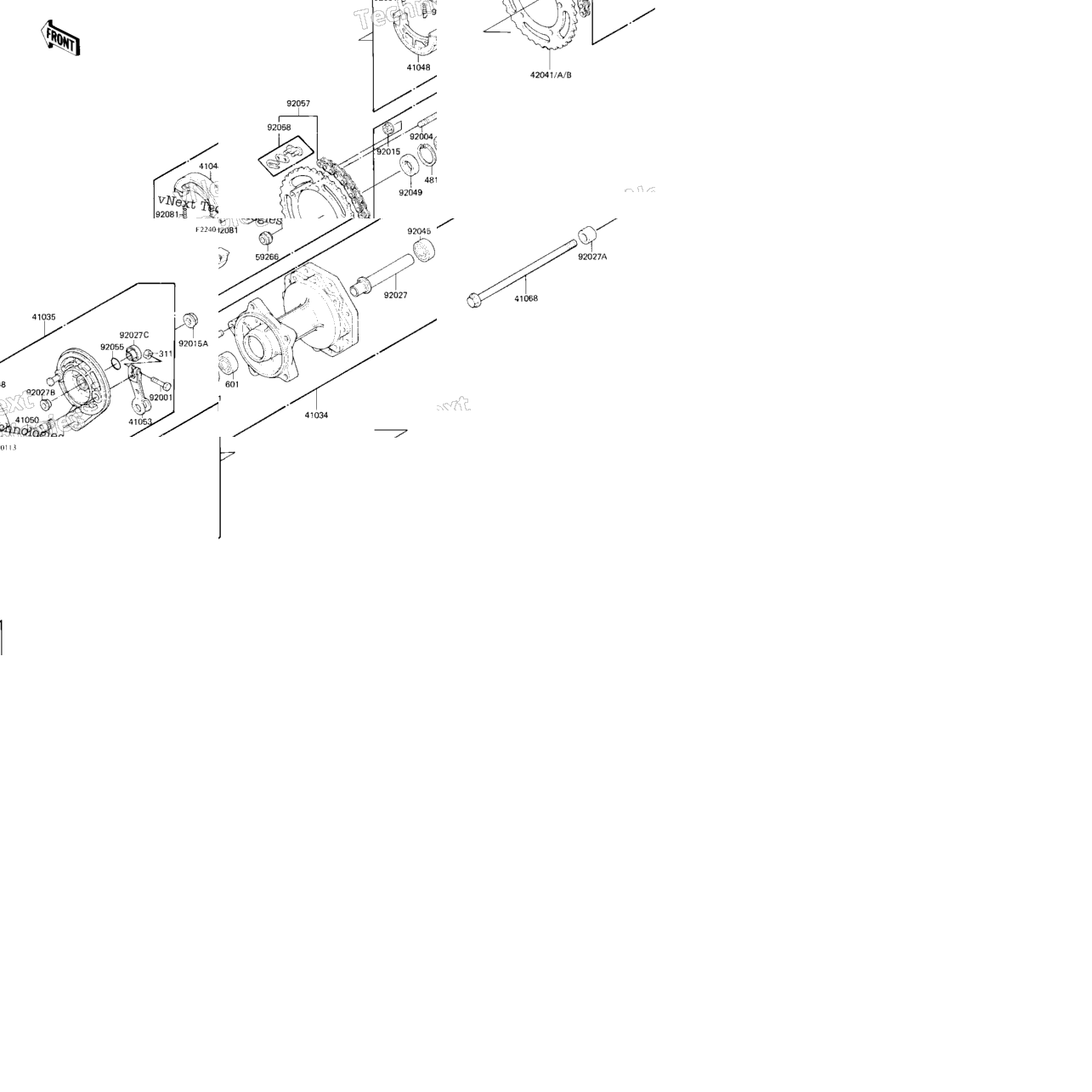 Rear Hub/Brake/Chain