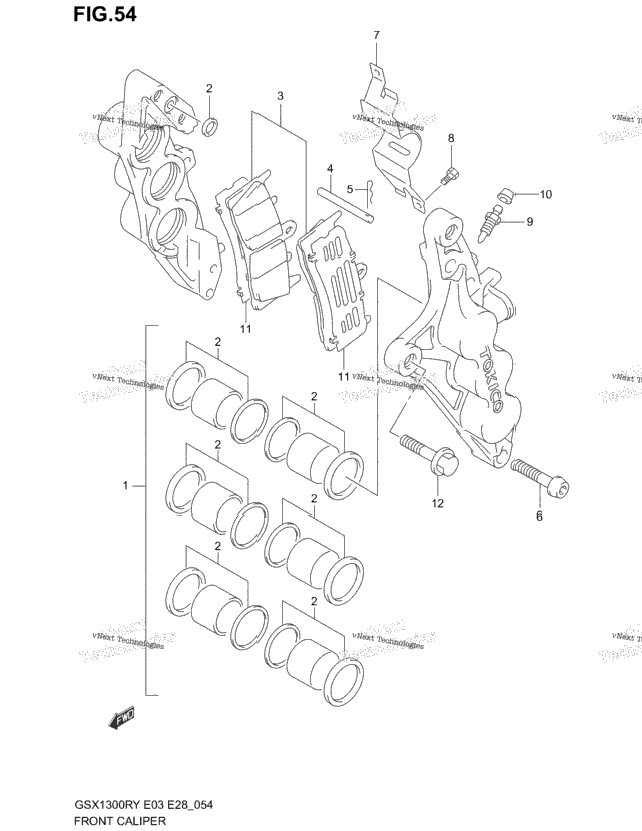 Front Calipers (Model X/Y/K1/K2)