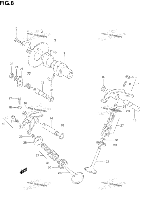 Cam Shaft - Valve (Model N/P)