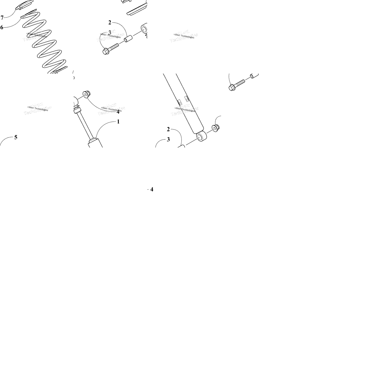 Front Suspension Shock Absorber Assembly