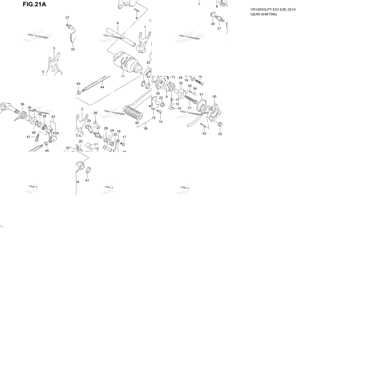 Gear Shifting (Model V/W/X/Y/K1/K2/K3)