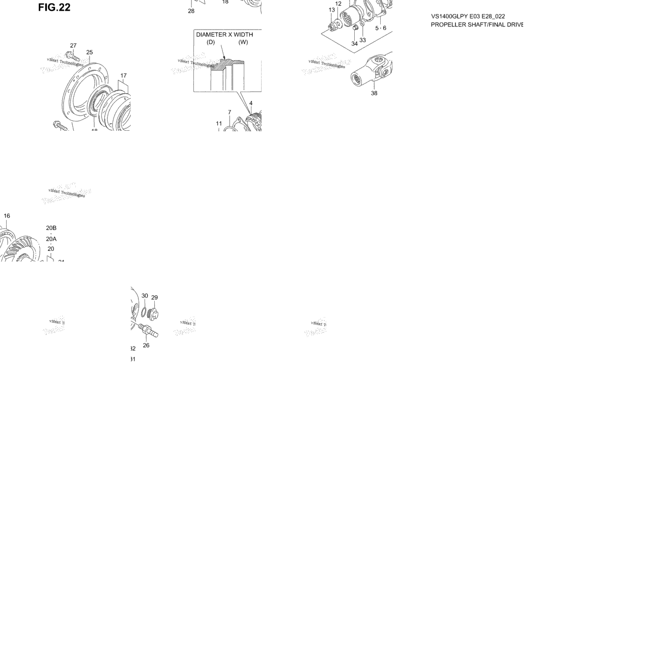 Propeller Shaft - Final Drive Gear