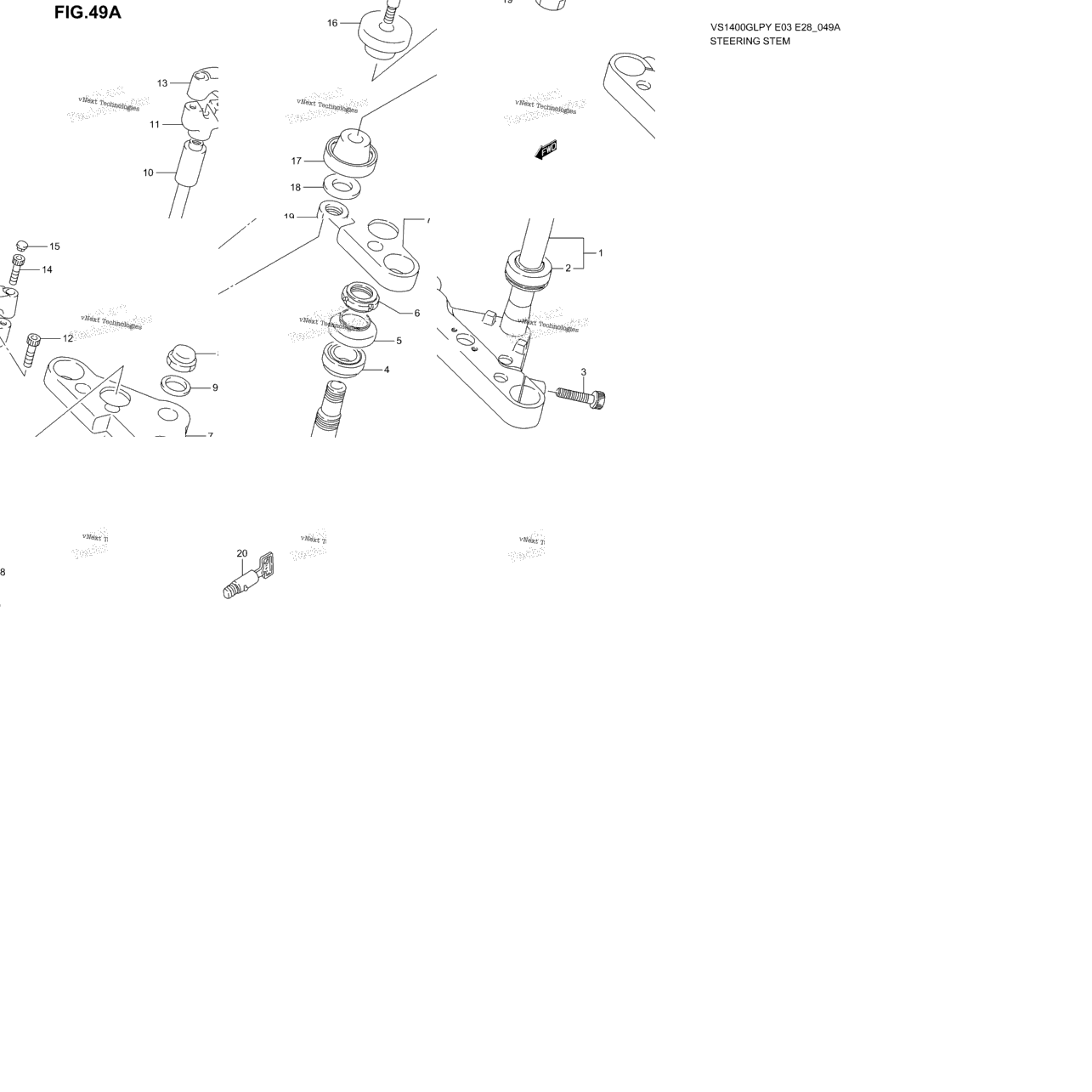 Steering Stem (Model Y/K1/K2/K3)
