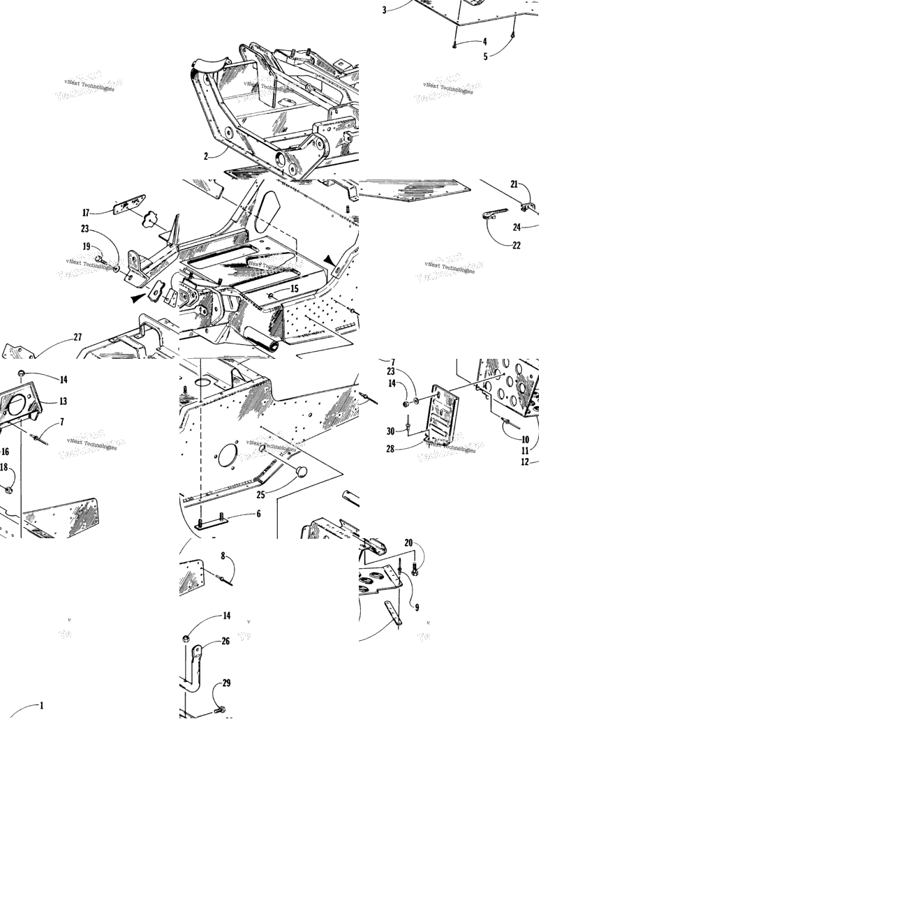 Front Frame And Footrest Assembly