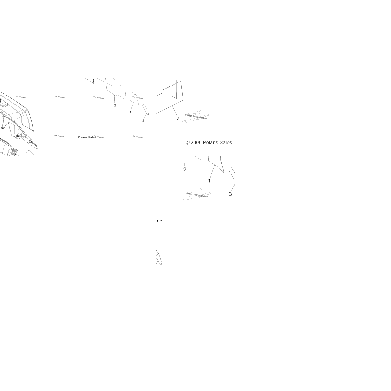 Body, Rear Cab Foil