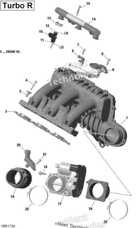 Air Intake Manifold And Throttle Body