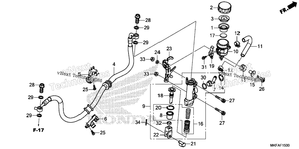 Rear Brake Master Cylinder (1)