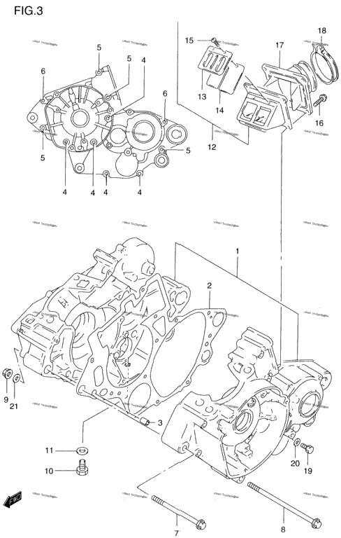 Crankcase (Model T/V)