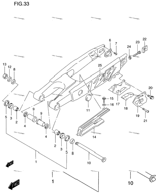 Rear Swinging Arm (Model T)