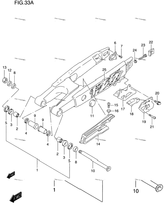 Rear Swinging Arm (Model V)