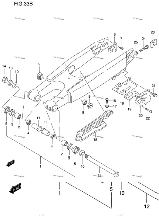 Rear Swinging Arm (Model W)