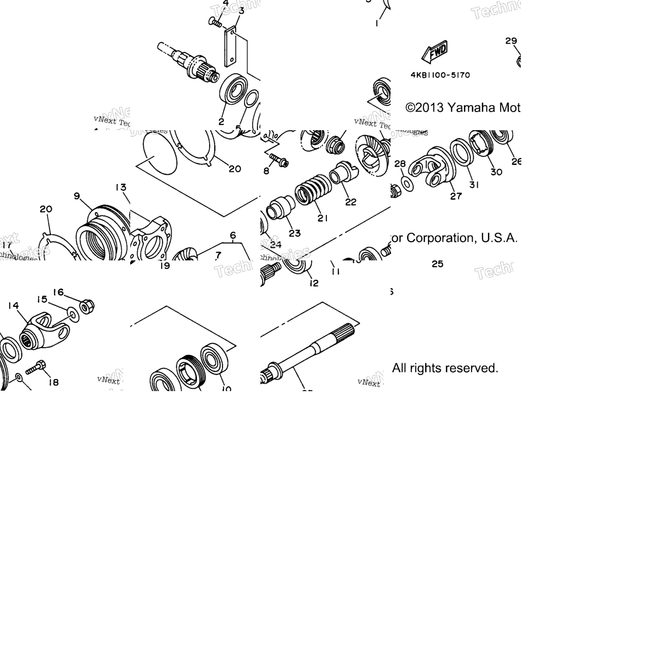 Middle Drive Gear