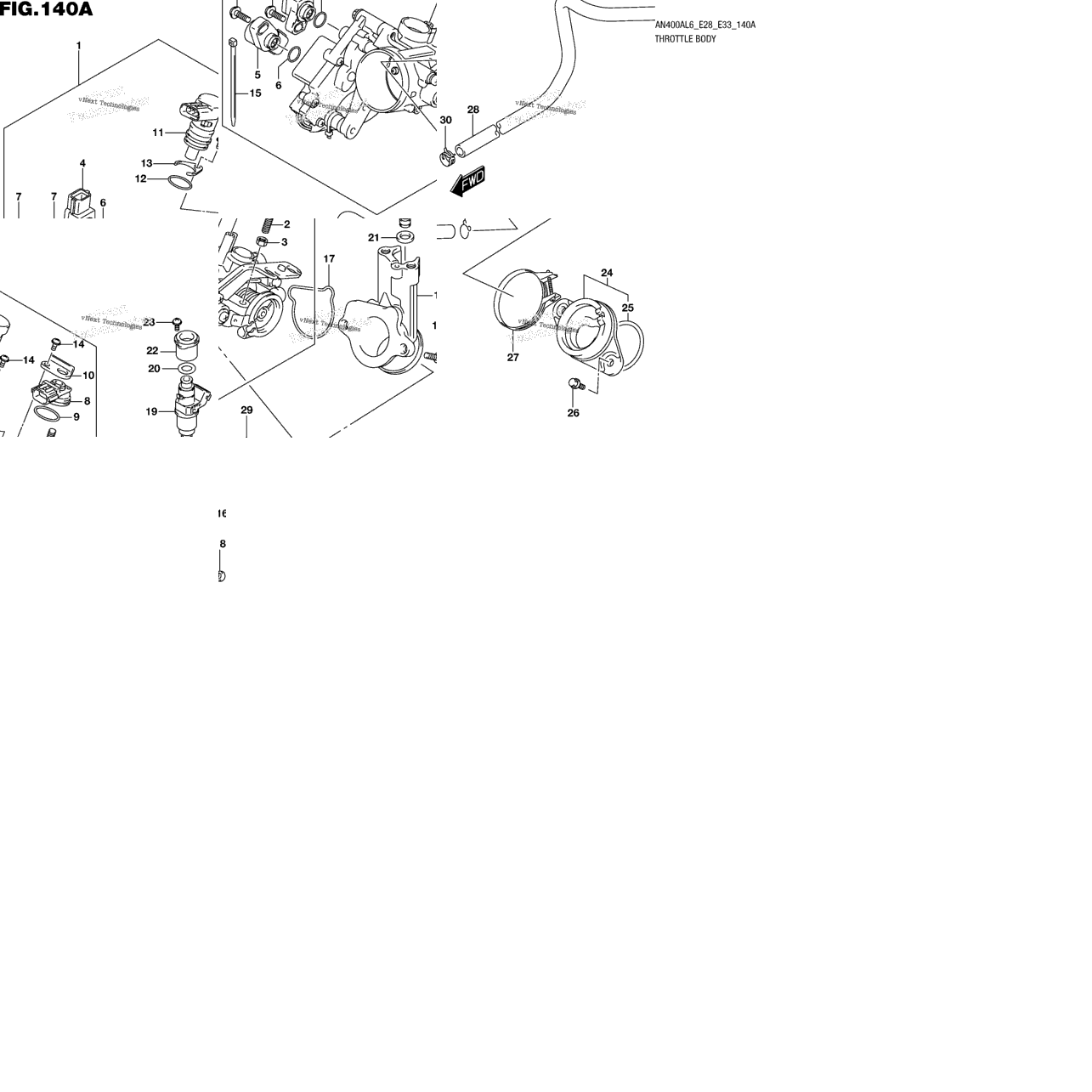Throttle Body (An400al6 E33)
