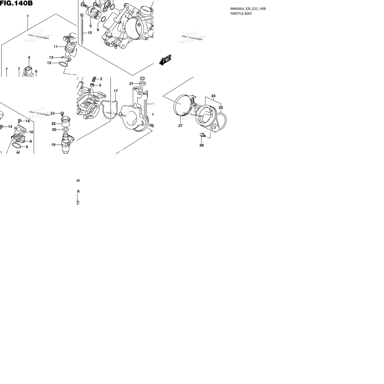 Throttle Body (An400zal6 E28)