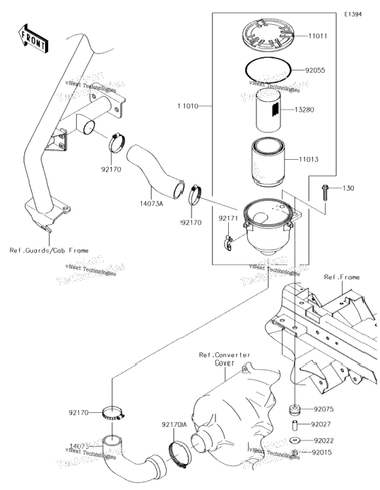Air Cleaner-Belt Converter