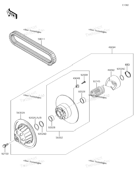 Driven Converter/Drive Belt