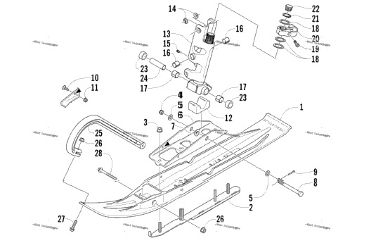 Ski And Spindle Assembly