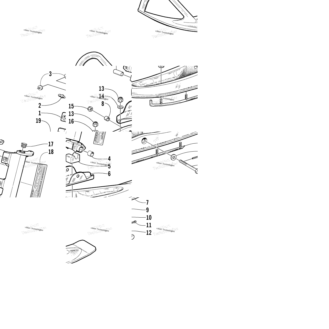 Ski And Spindle Assembly