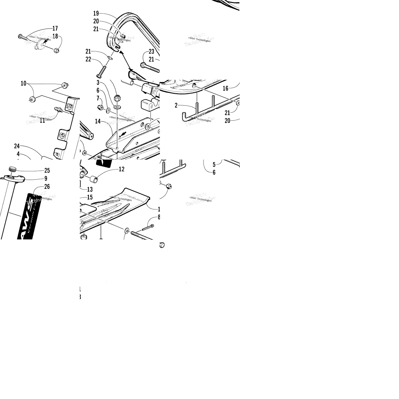 Ski And Spindle Assembly (International)