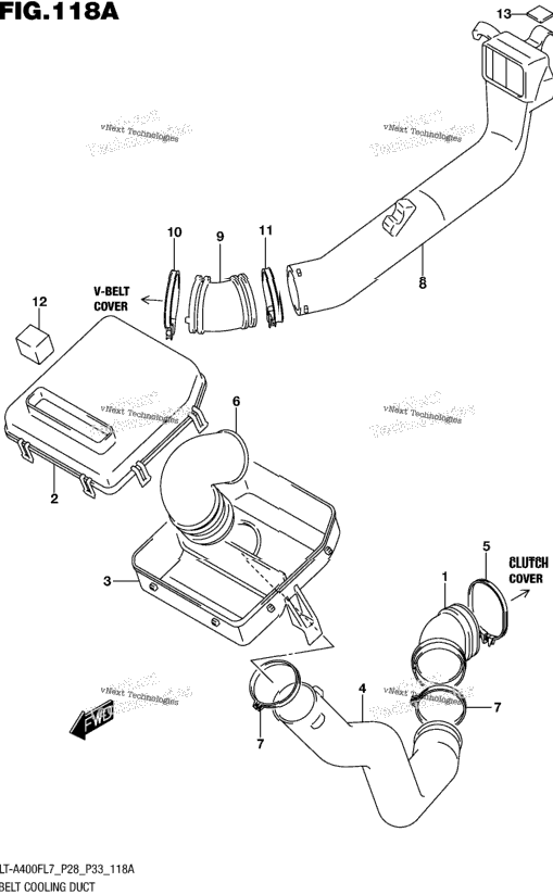 Belt Cooling Duct