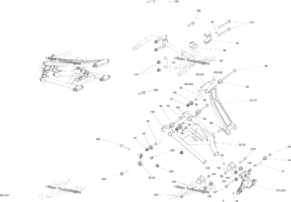 Rear Suspension Maverick Trail