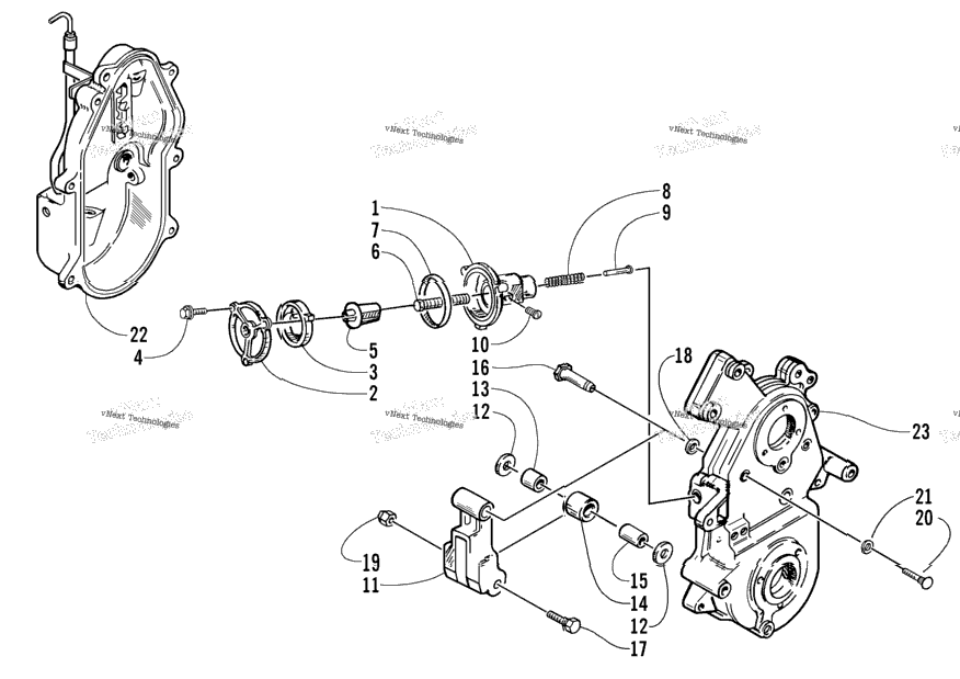 Dropcase Chain Tension Assembly (Optional)