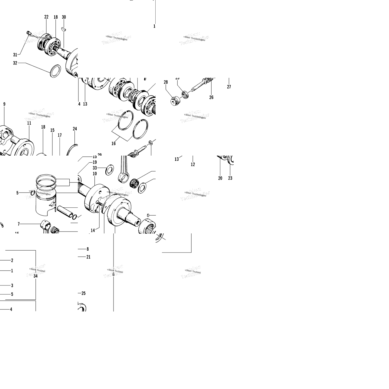 Piston And Crankshaft