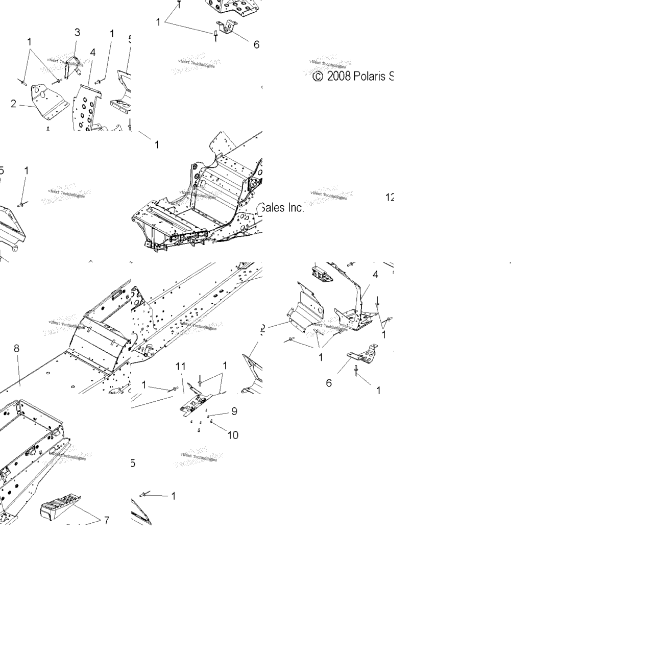 Chassis, Asm. & Footrests