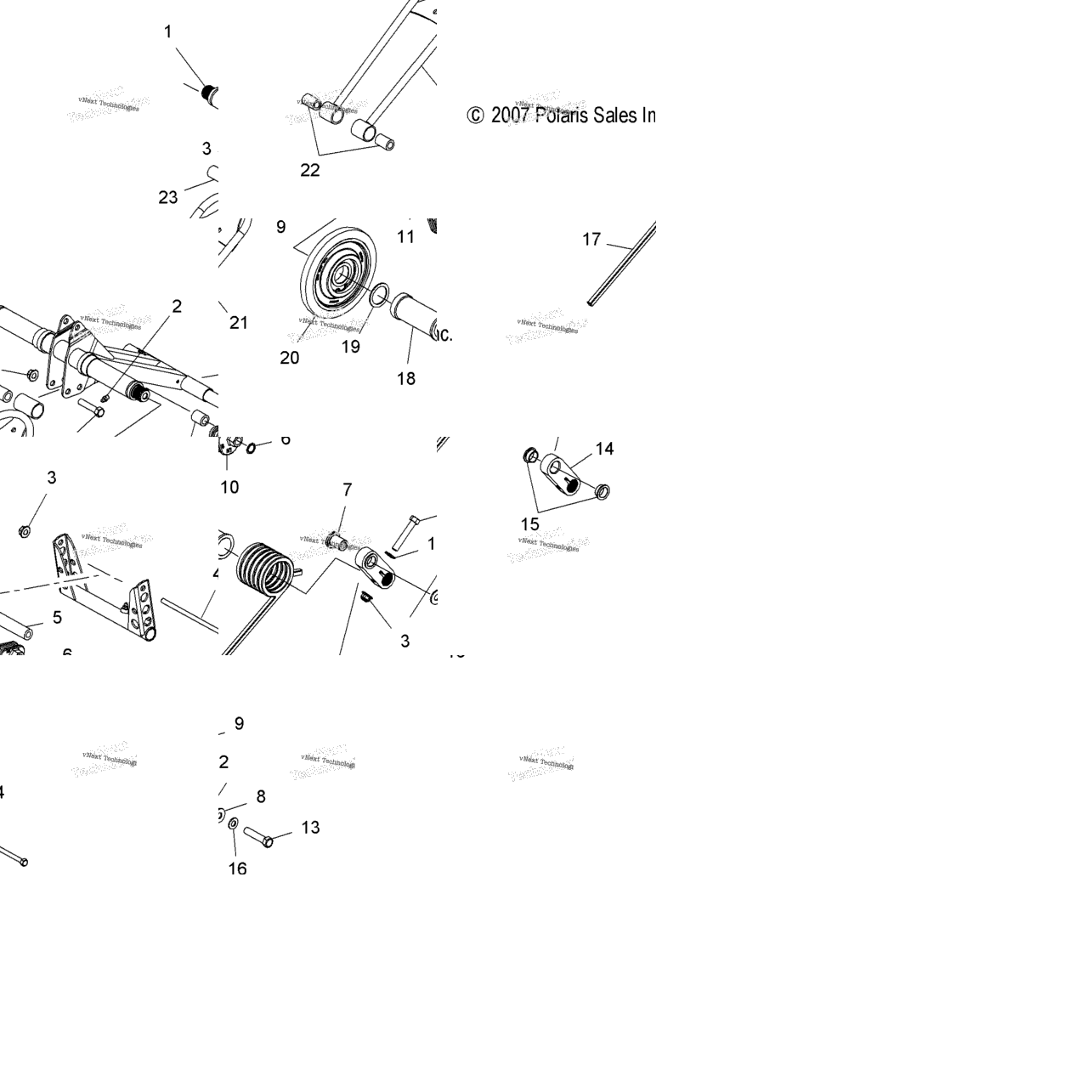 Suspension, Torque Arm, Rear