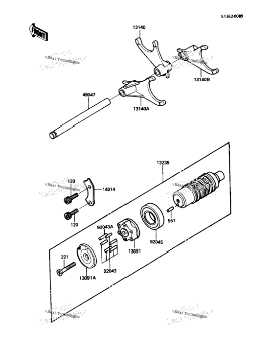 Gear Change Drum/Shift Fork(S)