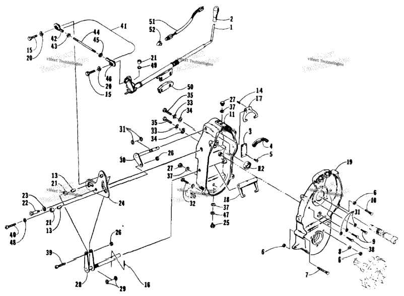 Shift Lever And Dropcase Assembly