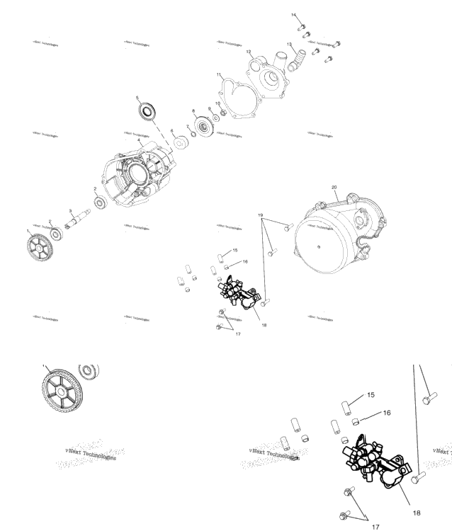 Water Pump/Oil Pump S03nx8cs (4978197819D01)