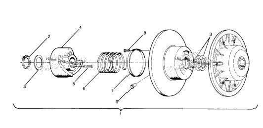 Driven Clutch Ltr/Startrak
