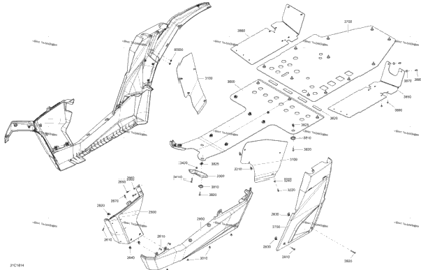 Body Central Part Maverick - Gulfstream Blue Models