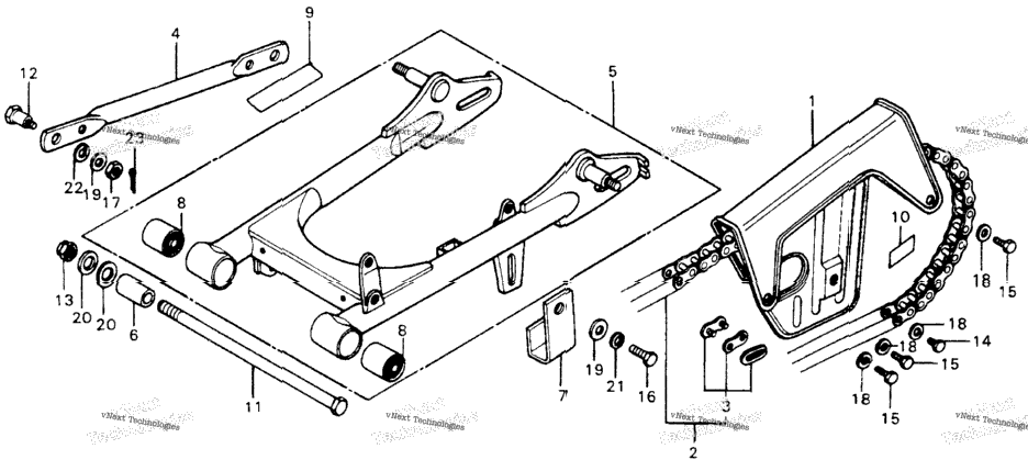 Swingarm + Drive Chain