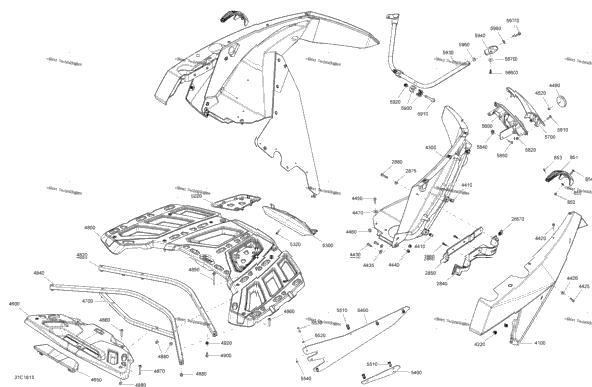 Body Rear Part Maverick - Bright White Models