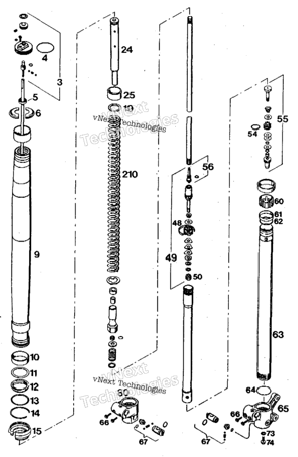 Front Fork Legs