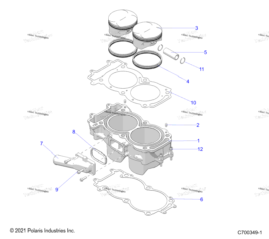 Engine, Cylinder And Piston