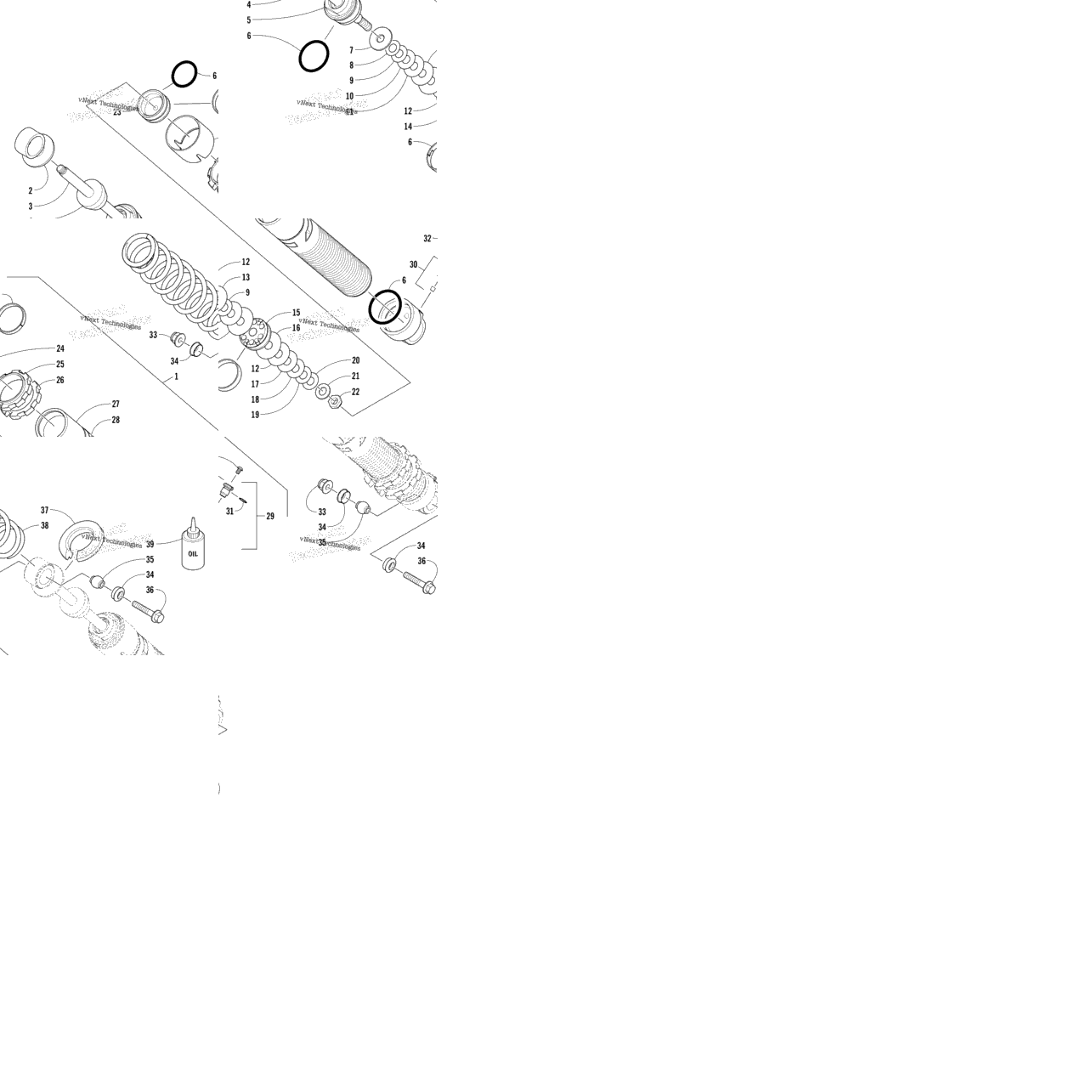 Front Suspension Shock Absorber Assembly