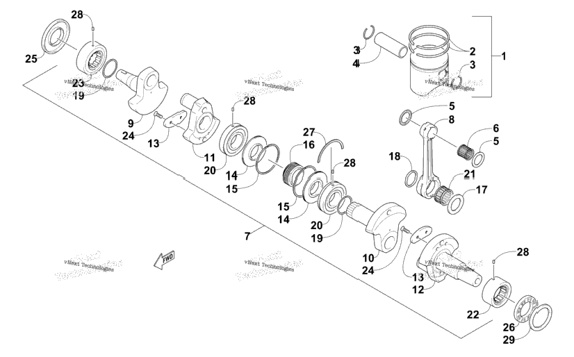 Piston And Crankshaft
