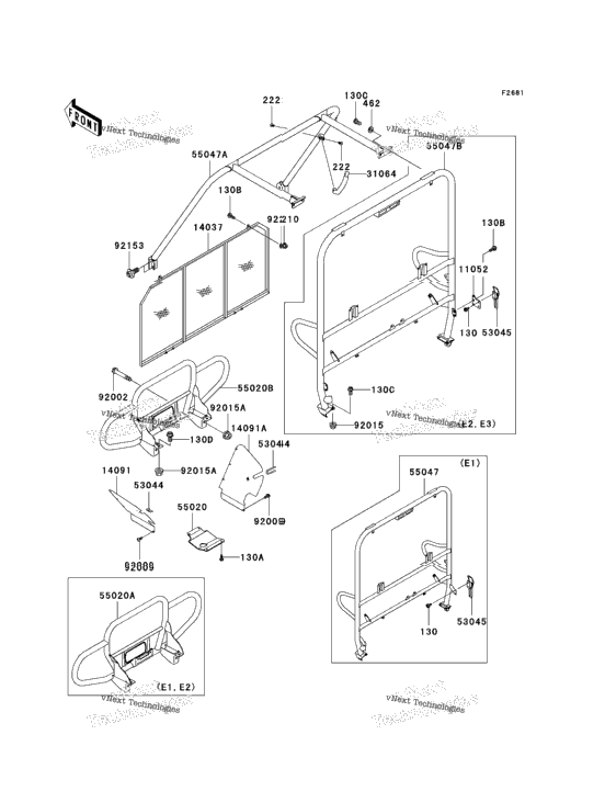Guards/Cab Frame (Kaf620-E1-E3)